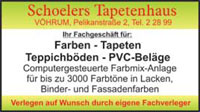 Schoelers Tapetenhaus Pelikanstr. 2, 31228 Peine Tel. 05171-22899